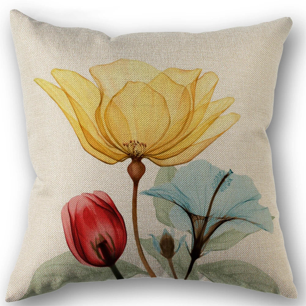 Watercolour Floral Cushion Cover