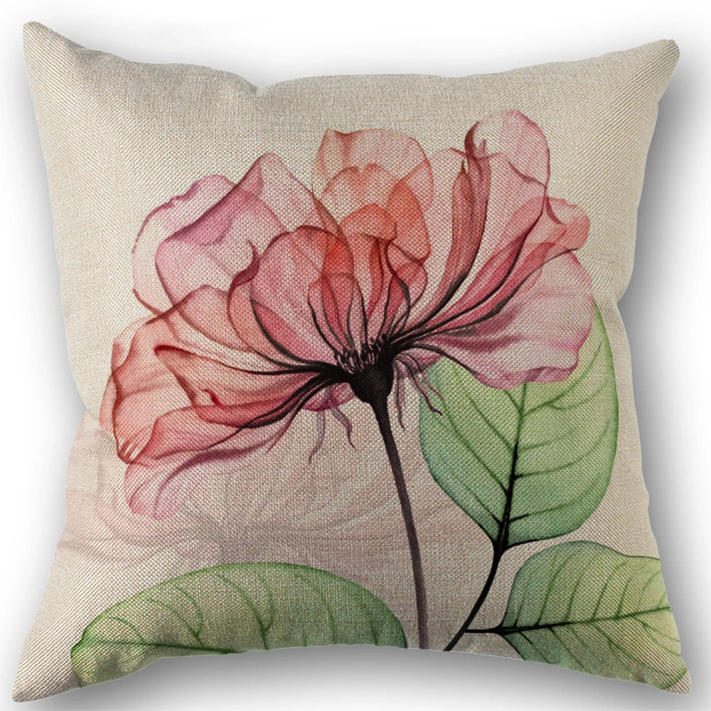 Watercolour Floral Cushion Cover