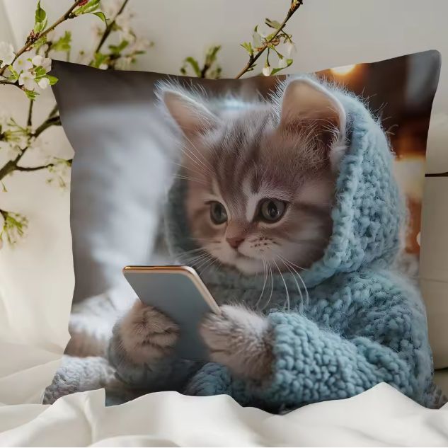 Kitten Cushion Case