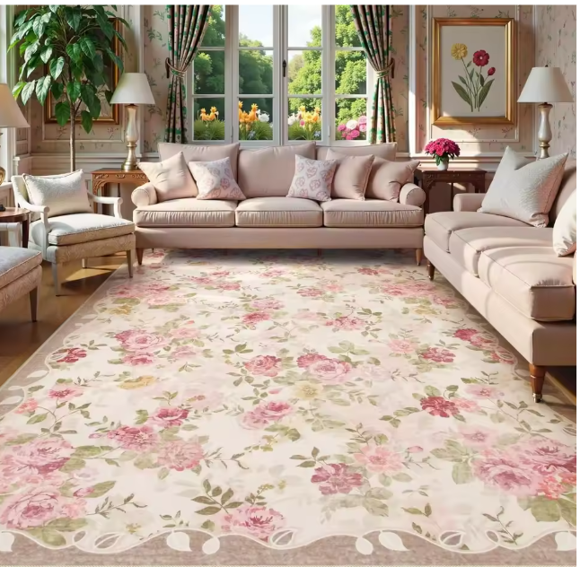 English Rose Garden Area Rug