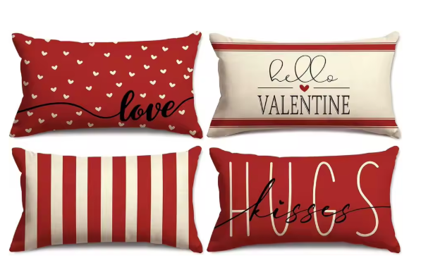 Valentine's Love Cushion Cover Set of 4